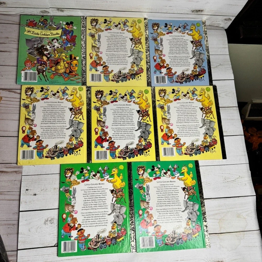 Little Golden Books Lot of 8 Like New Tootle Mother Goose Frosty Santa Christmas
